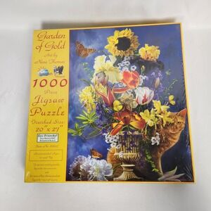 New Sunsout Puzzle Nene Thomas "Garden of Gold" Item‎ 67625 - 20"x27"
